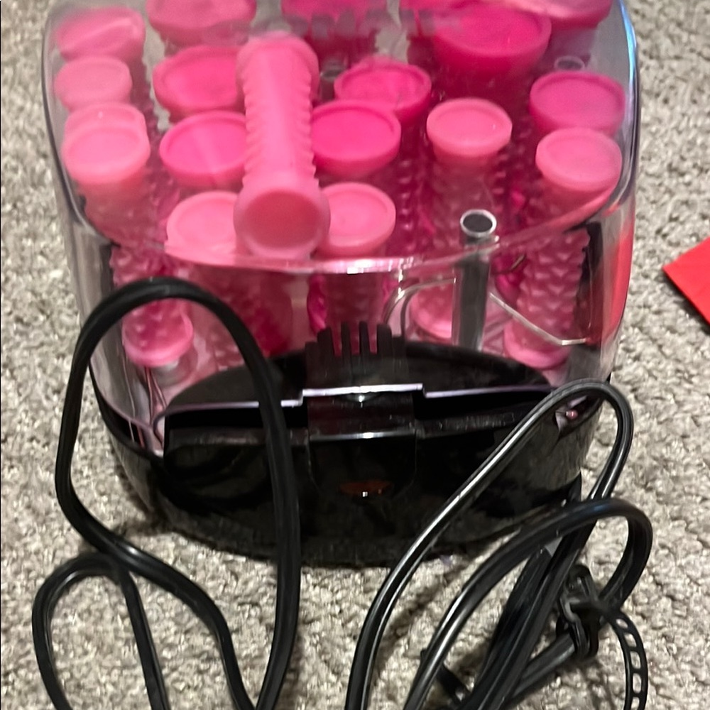 Pink Hair Roller Set